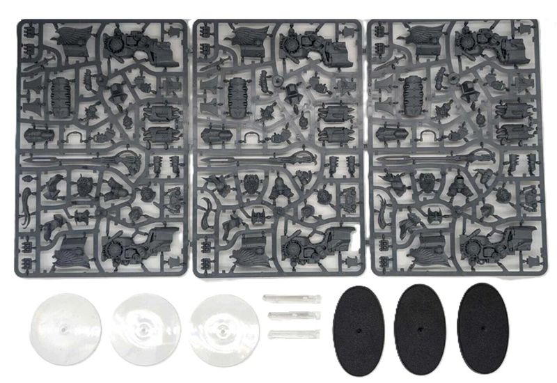Adeptus Custodes Vertus Praetors Squadron 3 Man On Dawneagle Jetbikes  - BS