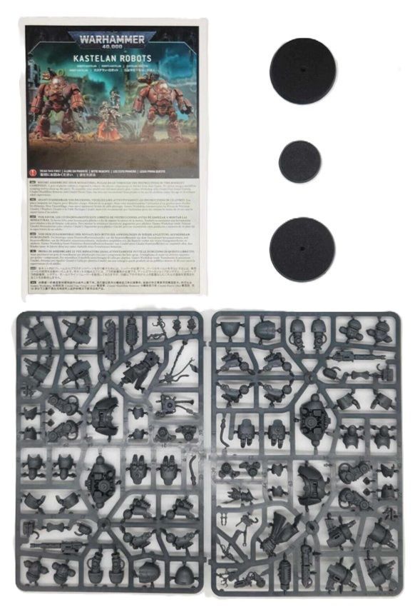 Adeptus Mechanicus Kastelan Robots Squad 3 Figures On Sprues - BS