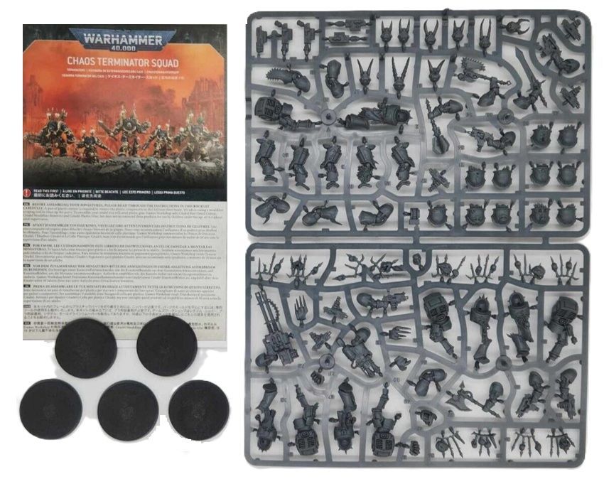 Chaos Space Marines Terminators Squad 5 Models On Sprues- BS