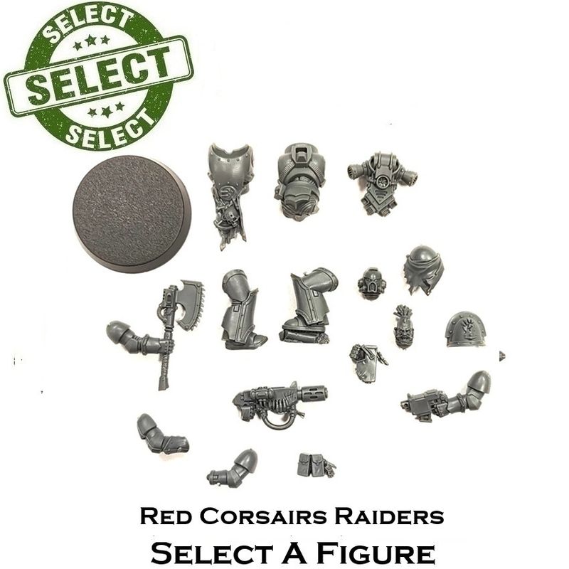 Red Corsairs Raiders Chaos Space Marines Single Figures Off Sprues - SELECT A FIGURE
