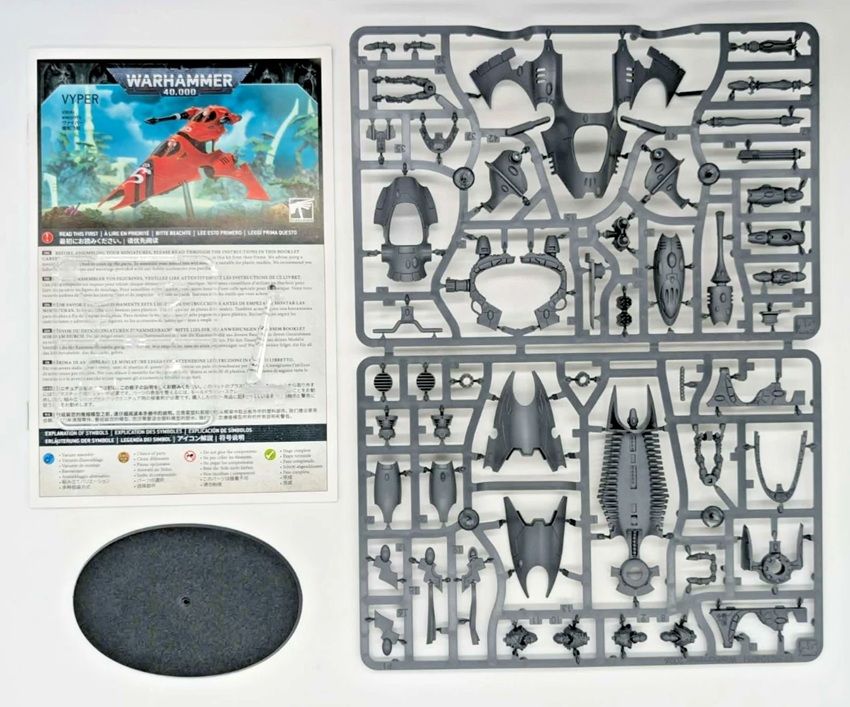 Aeldari Corsairs Vyper / Starfang Skimmer Vehicle On Sprues - BS
