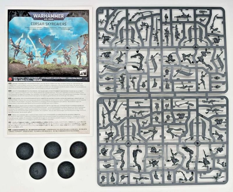 Aeldari Corsairs Skyreavers Squad 5 Figures On Sprues - BS