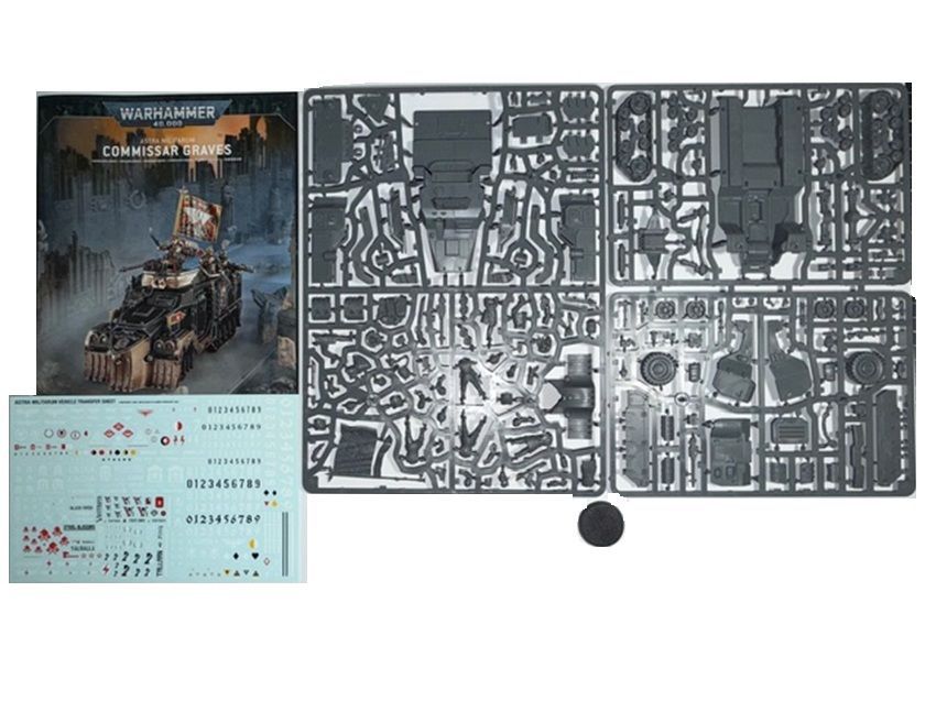 Astra Militarum Commissar Graves In Custom Centaur RSV Halftrack On Sprues  - BS