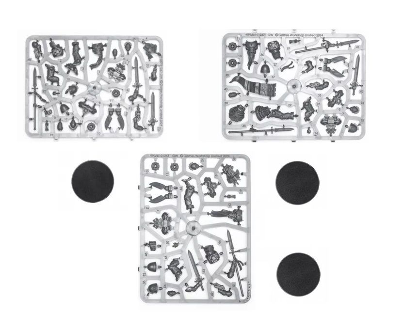 Blood Angels Space Marines Sanguinary Guard 3 Man Squad On Sprues - BS