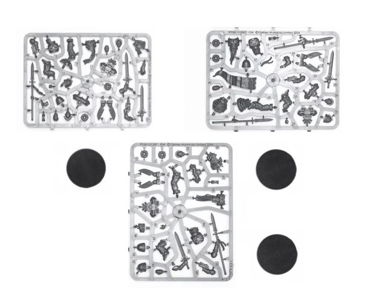 Blood Angels Space Marines Sanguinary Guard  3 Man Squad On Sprues - BS