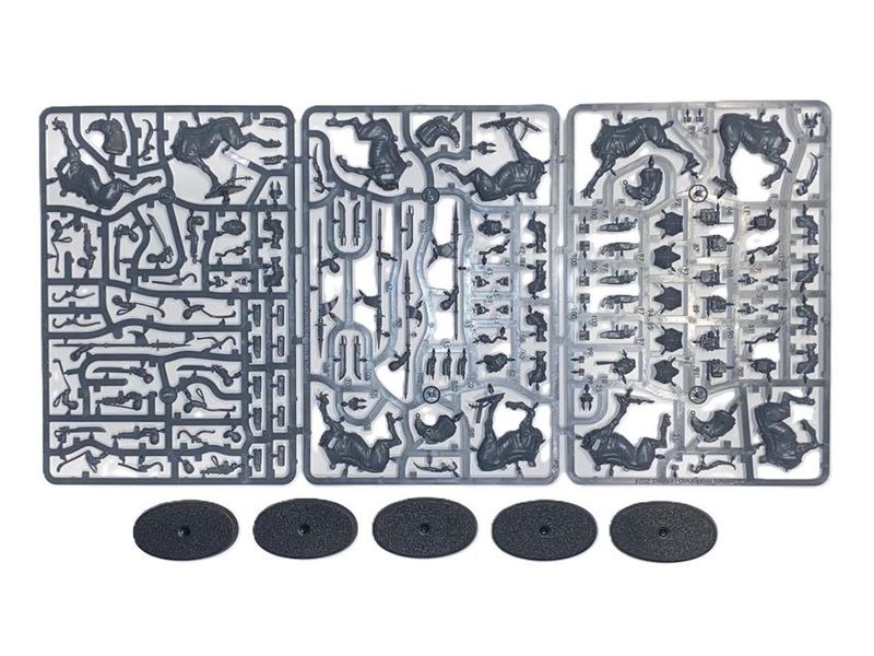 Astra Militarum Death Korps Of Krieg Death Riders 5 Figure Mounted Squad On Sprues- BS