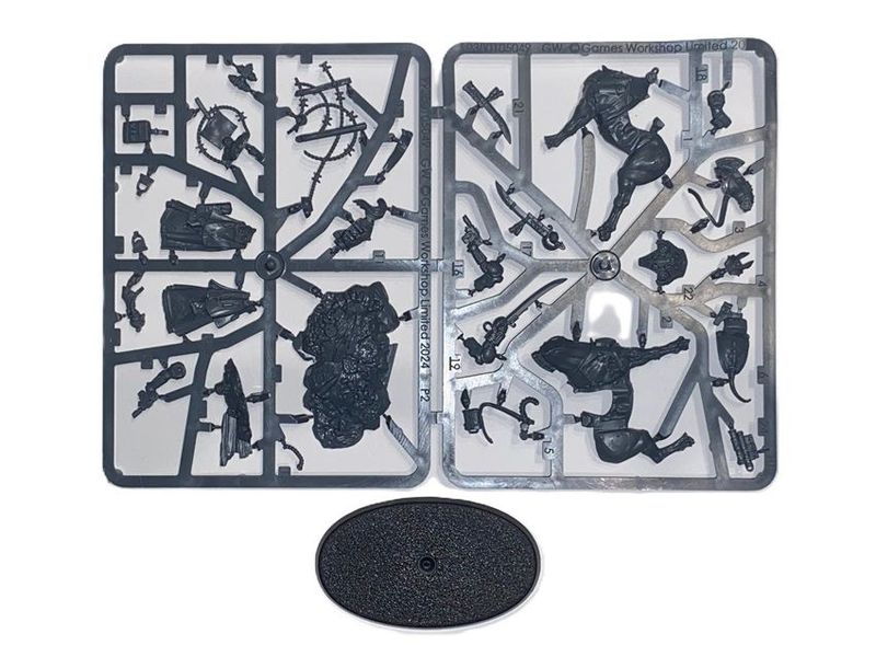 Astra Militarum Death Korps Of Krieg Lord Marshal Dreir Mounted Single Figure On Sprue- BS