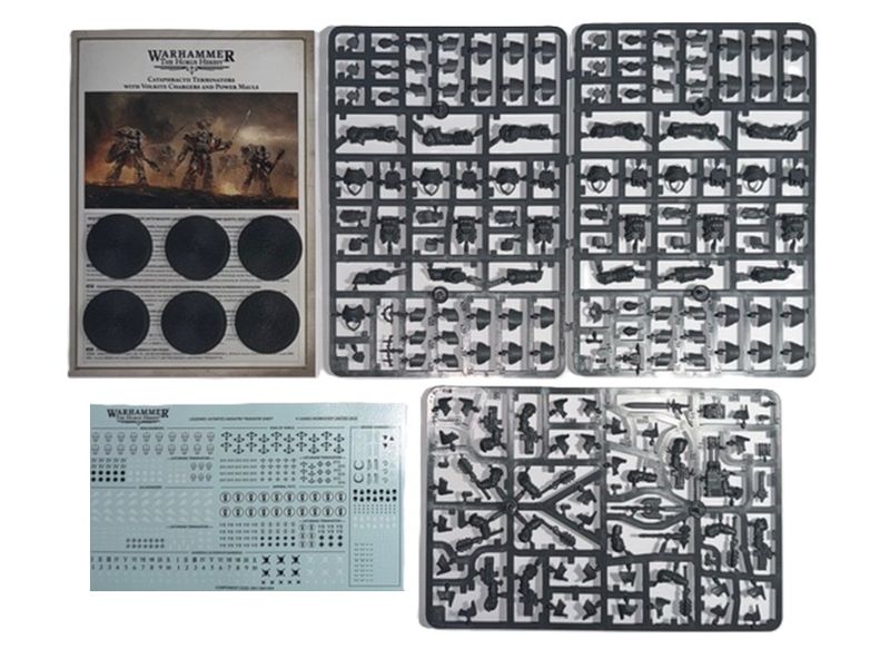 Legion Astartes Cataphractii Terminator 6 Man Squad On Sprues - With Volkite Chargers / Power Mauls - BG