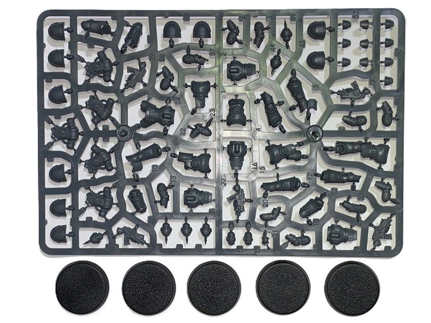 Legion Astartes MKIII Iron Armour Space Marine 5 Man Squad On Sprue