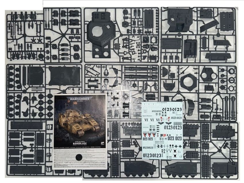 Astra Militarum Baneblade Super Heavy Battle Tank On Sprues & Baneblade Transfer Sheet  - BS
