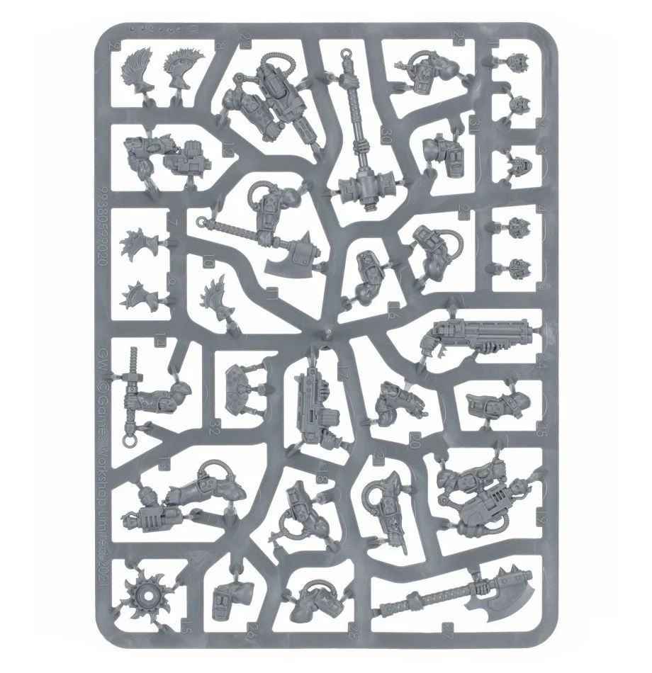 Necromunda Goliath Gang Weapons & Upgrades Sprue