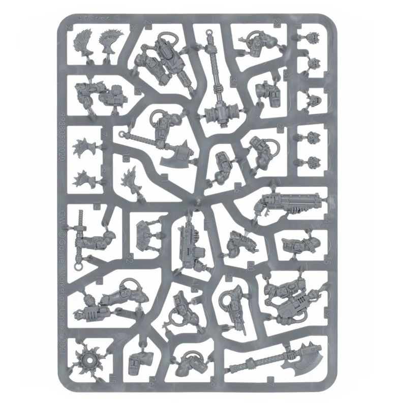 Necromunda Goliath Gang Weapons & Upgrades Sprue