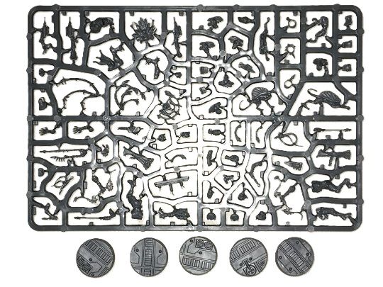 Necromunda Escher Gang Members Death Maiden, Wyld Runners & Phelynx 5 Figures On Sprue