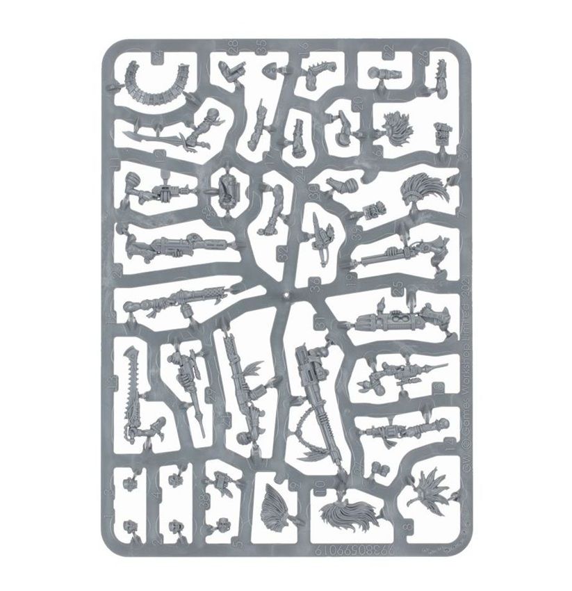 Necromunda Escher Gang Weapons & Upgrades Sprue