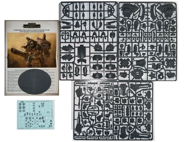 Legions Imperialis Warlord Titan with NEW Volkite Destructor & Macro-Gatling Blaster On Sprues - BS