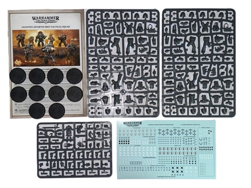 Legion Astartes NEW MKIV Maximus Armour Tactical Marine 10 Man Squad & Transfers Sheet  On Sprues