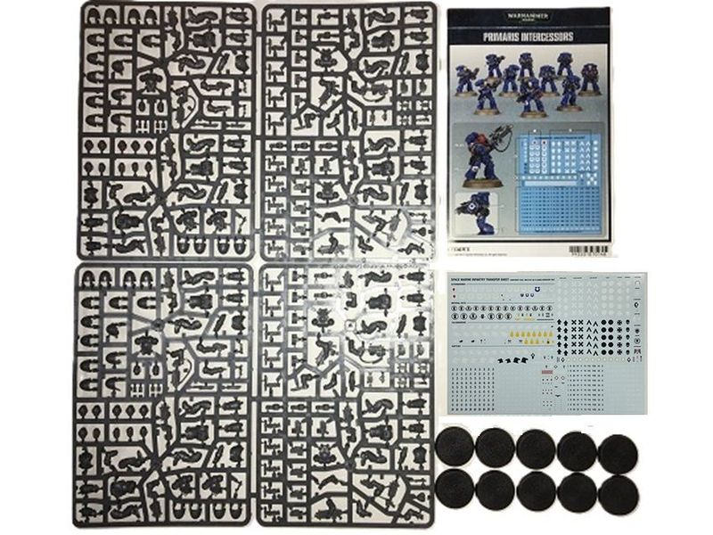 Space Marines Intercessors 10 Man Squad & Large Transfer Sheet -CPDA