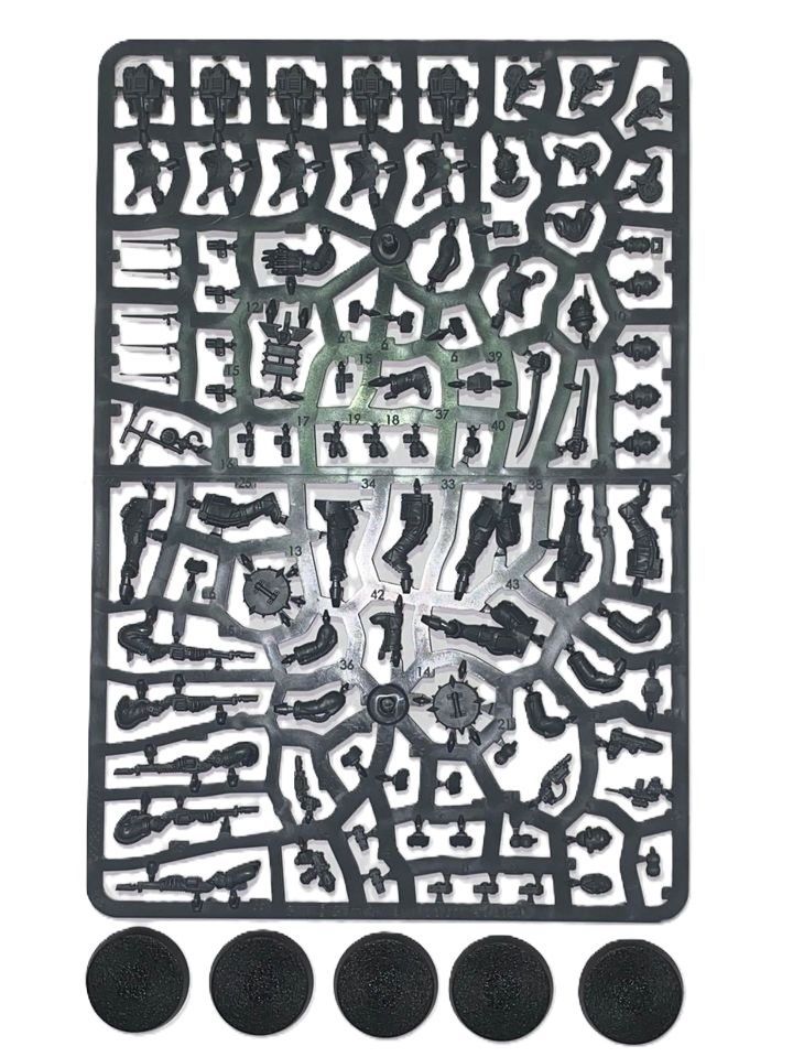 Solar Auxilia Lasrifle Section 5 Man Squad On Sprue