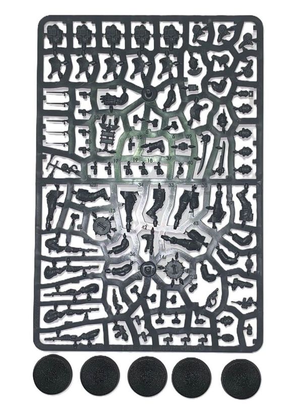Solar Auxilia Lasrifle Section 5 Man Squad On Sprue