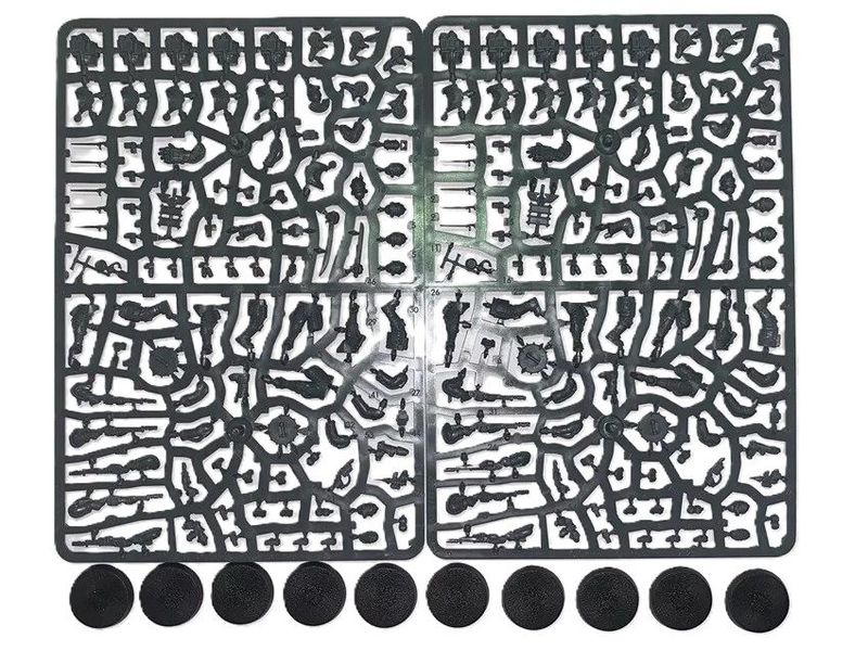 Solar Auxilia Lasrifle Section 10 Man Squad On Sprues