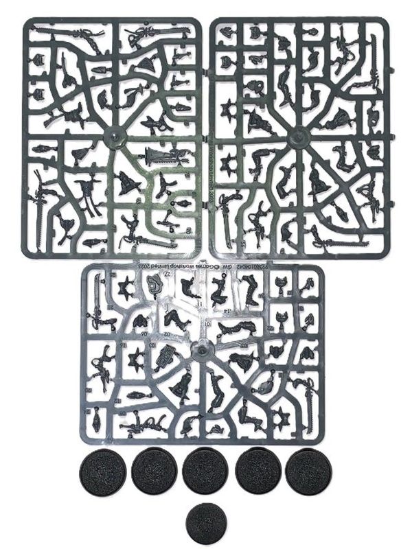 A Kill Team Aeldari Striking Scorpions 6 Figure Squad On Sprues