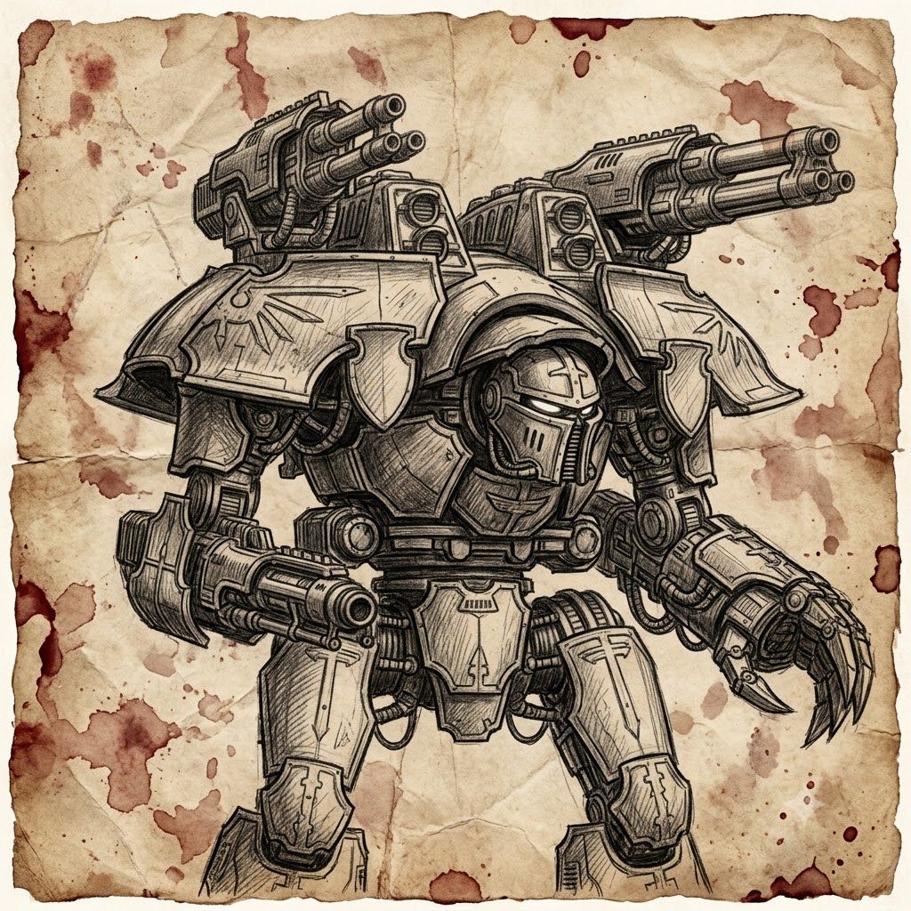 Legions Imperialis Reaver Titan with NEW Graviton Obliterator & Volkite Annihilator On Sprues - BS