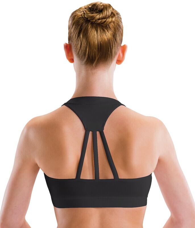 Motionwear Wide V-Neck Halter 3 Strap Back Bra