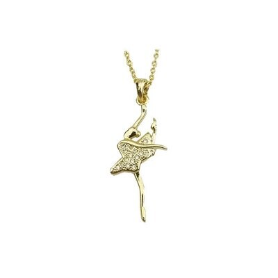 Dainty Ballerina Necklace