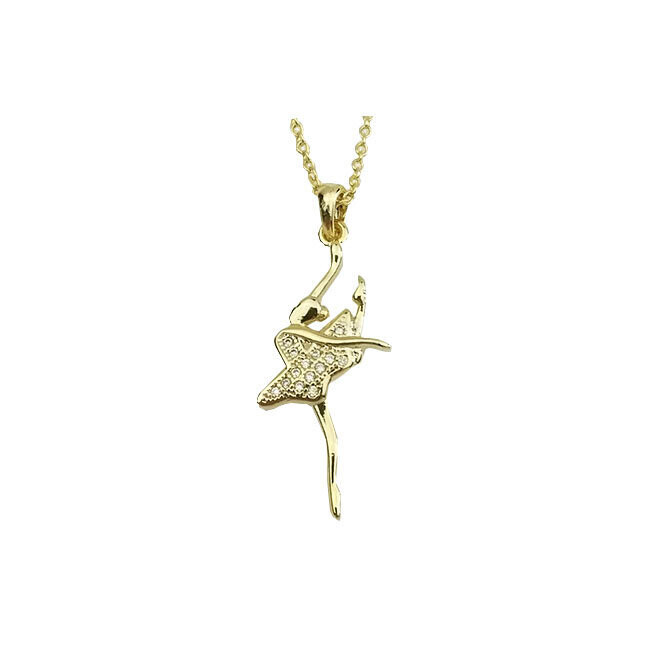 Dainty Ballerina Necklace