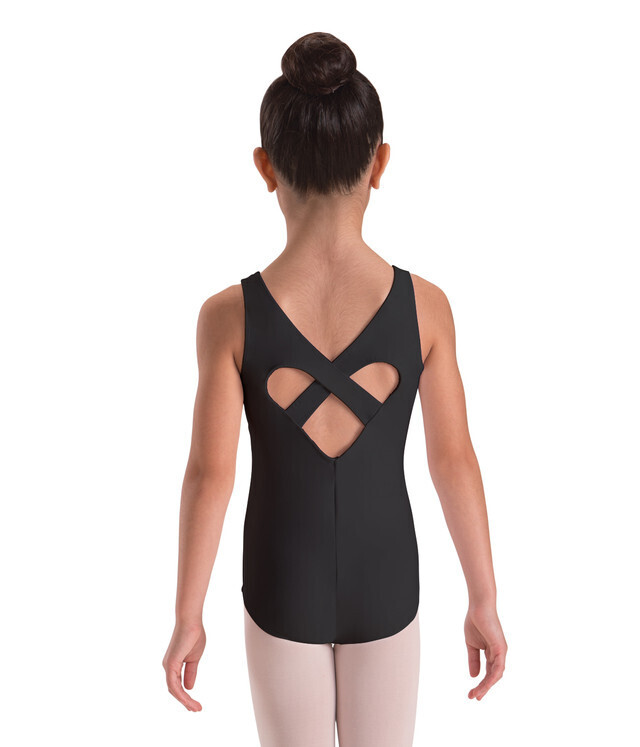Motionwear Wide Strap Heart Back Leotard - Child