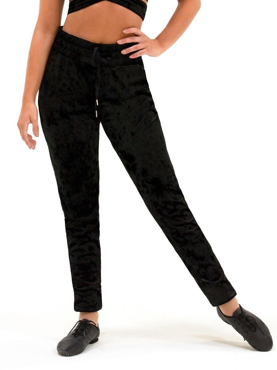 Capezio Velvet Slouch Pant, Color: Black, Size: Medium