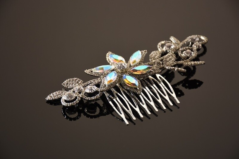 FH2 Crystal &amp; AB Hair Comb