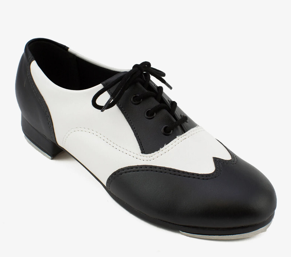 So Danca Trent Oxford Tap Shoe, Color: Black/White, Size: 3