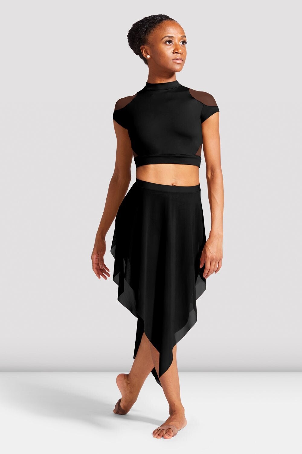 Bloch Extended Hem Side Split Skirt