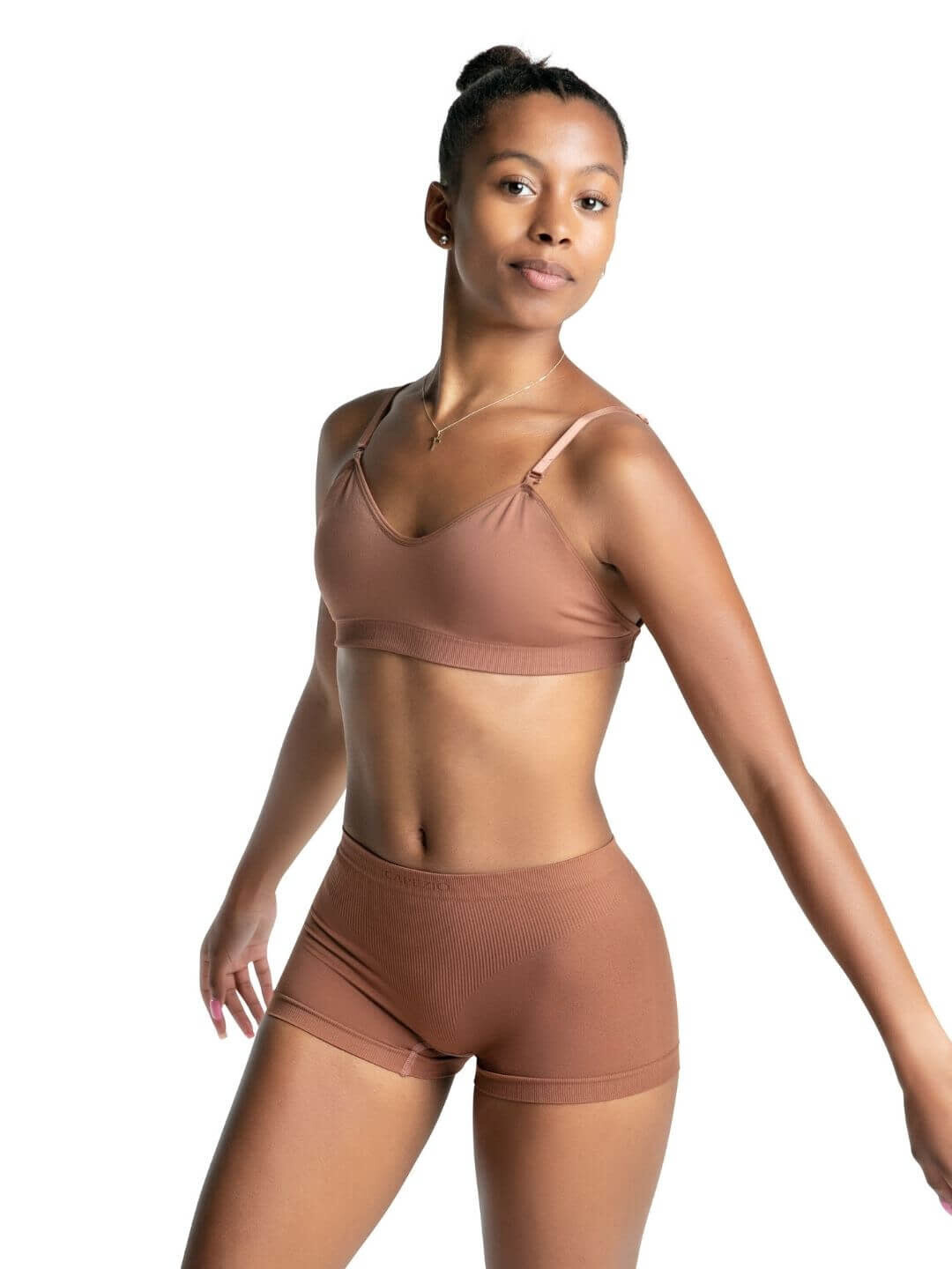 Capezio Clear Back Bandeau Bra