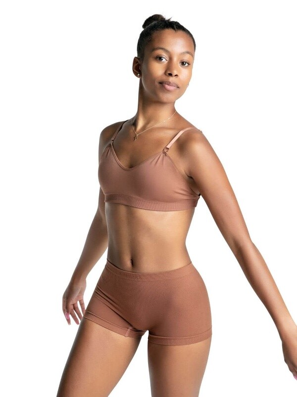 Capezio Clear Back Bandeau Bra