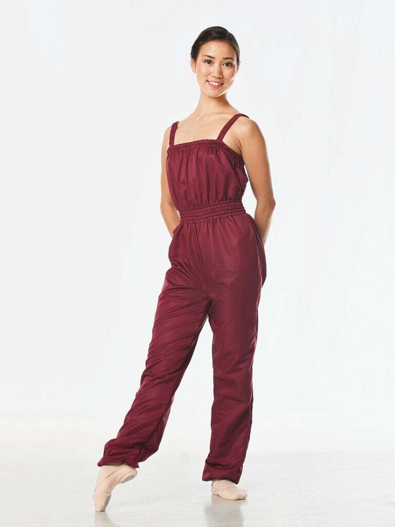 Gaynor Microtech Warm-Up Jumpsuit, Color: Mulberry, Size: Petite