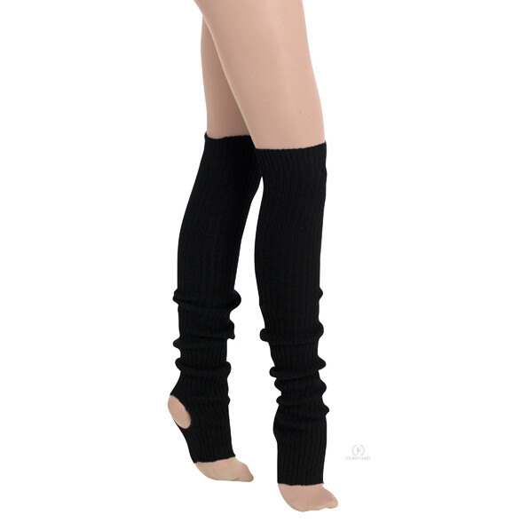 Eurotard 36&quot; Stirrup Legwarmer, Color: Black
