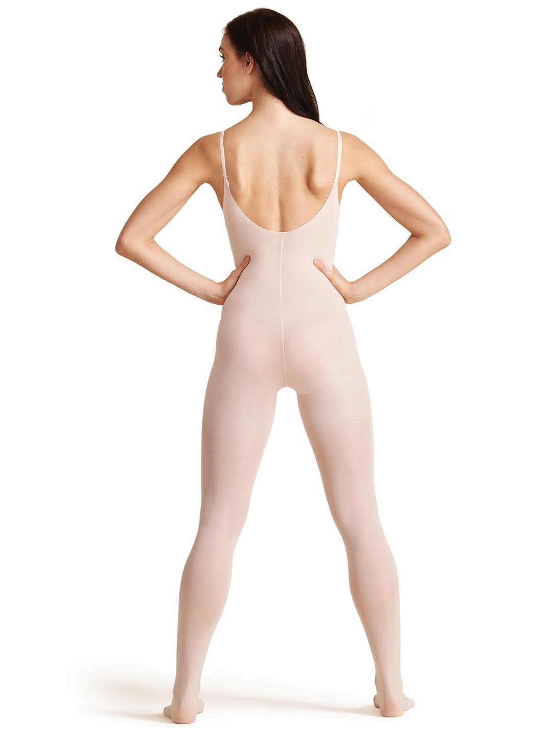 Capezio Ultra Soft Transition Bodytight w/Clear Straps - Child, Color: Ballet Pink, Size: 8 - 12