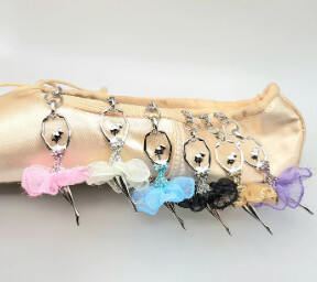 Soft Tutu Keychain, Color: White