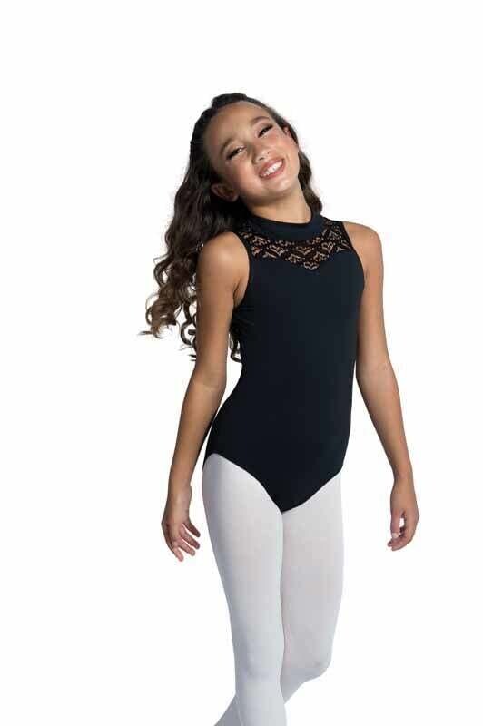 DanzNmotion Lace Cutaway Tank Leotard