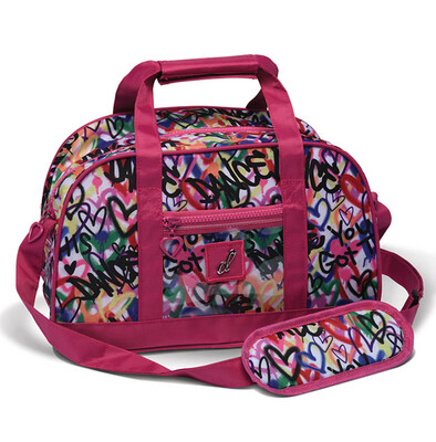 DanzNmotion Graffiti Dance Hearts Duffel Bag