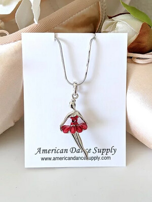 Ballerina Necklace Red