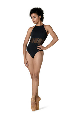 Danzshuz Halter Leo w/ Sheer Waist