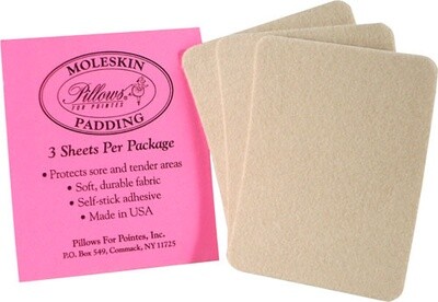 Pillows for Pointe Moleskin Padding Sheets