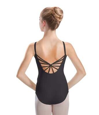 Motionwear Pinch Front Cami Leotard w/6 Strap Back