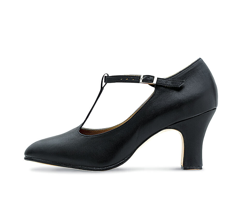 Bloch Ankle Chord T-Strap 3&quot; Heel Character Shoe