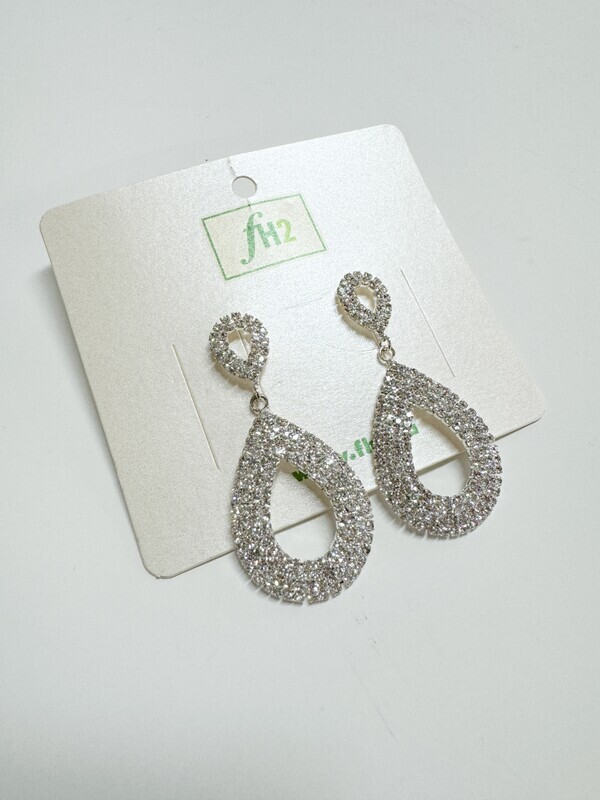 FH2 Rhinestone Teardrop Earring