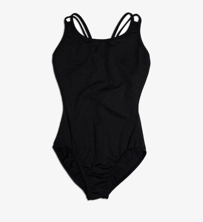 So Danca Camisole Leotard Empire Waist Strappy Back - Child , Color: Black, Size: Small