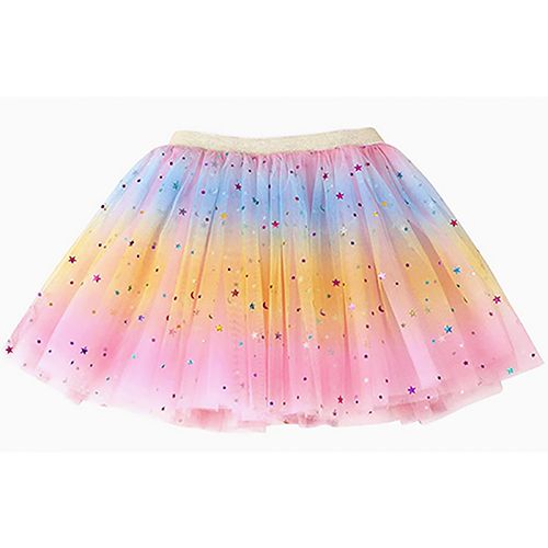 Dasha Layer Star Rainbow Tutu, Color: Pink Party, Size: One